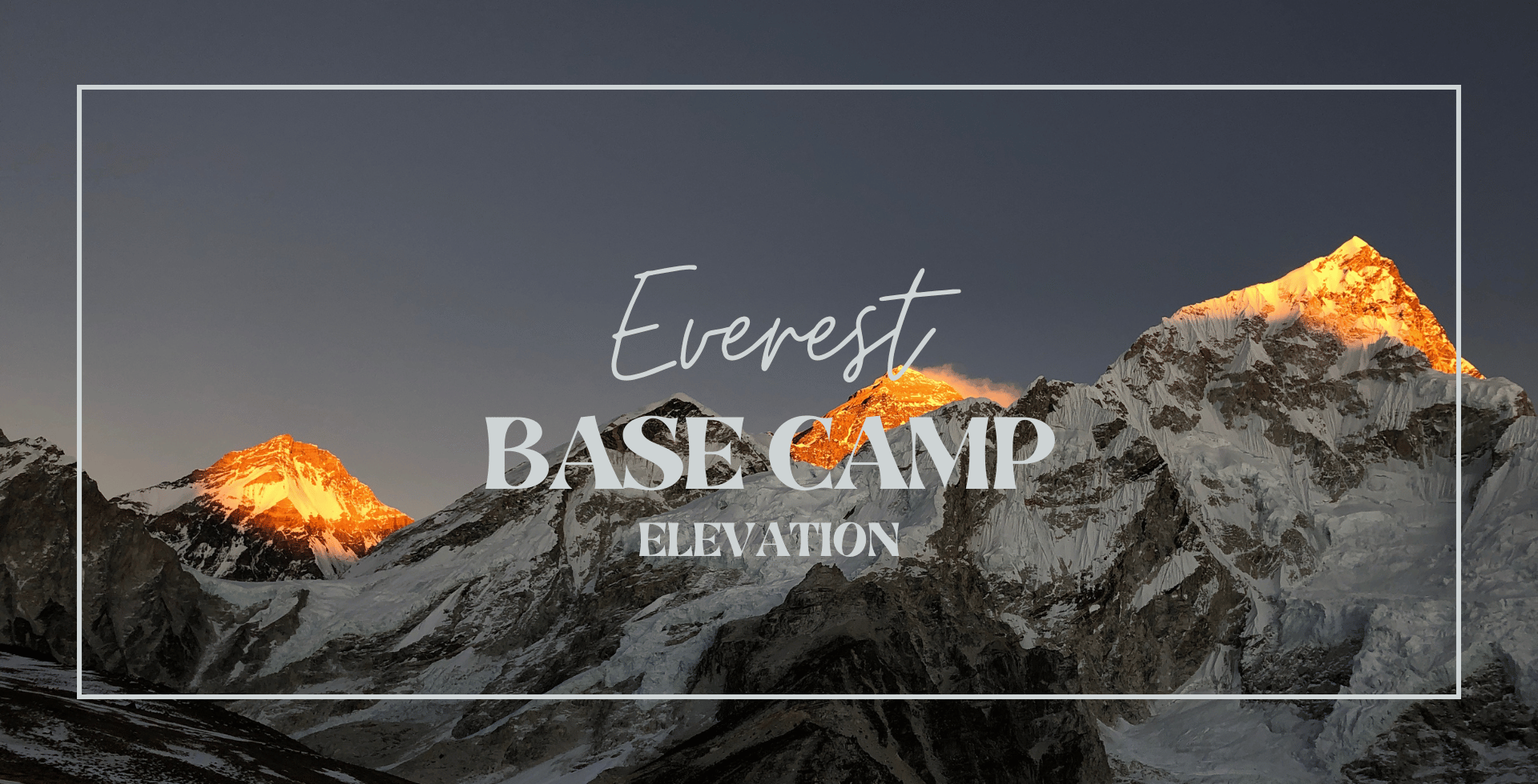 everest base camp elevation