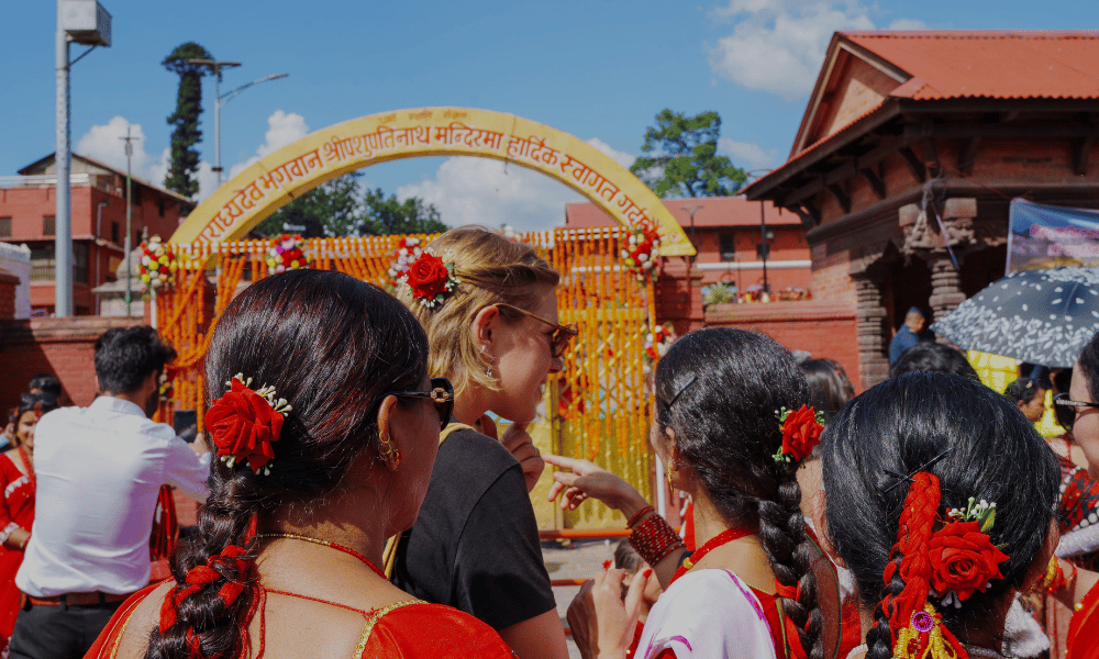 Teej festival at Pashupatinath temple