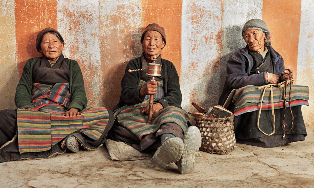 people in lo manthang